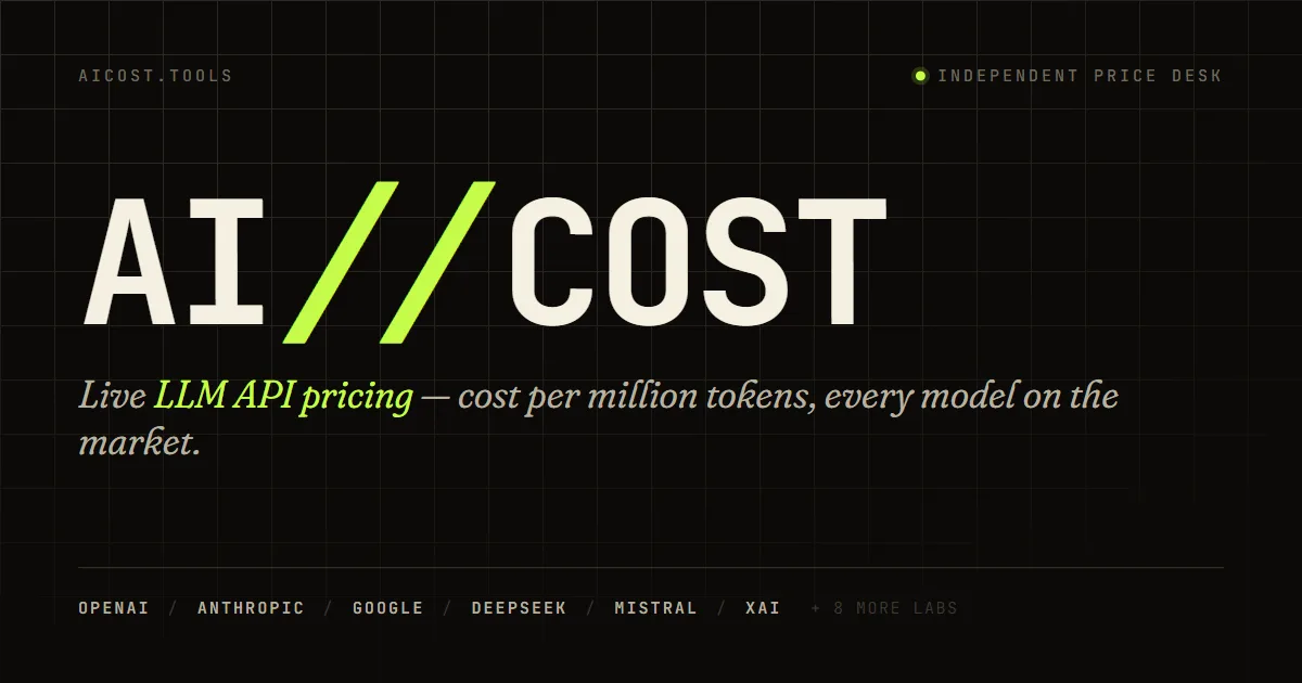 AI//COST: Calcula cuánto cuesta cada llamada a un LLM antes de elegir modelo.