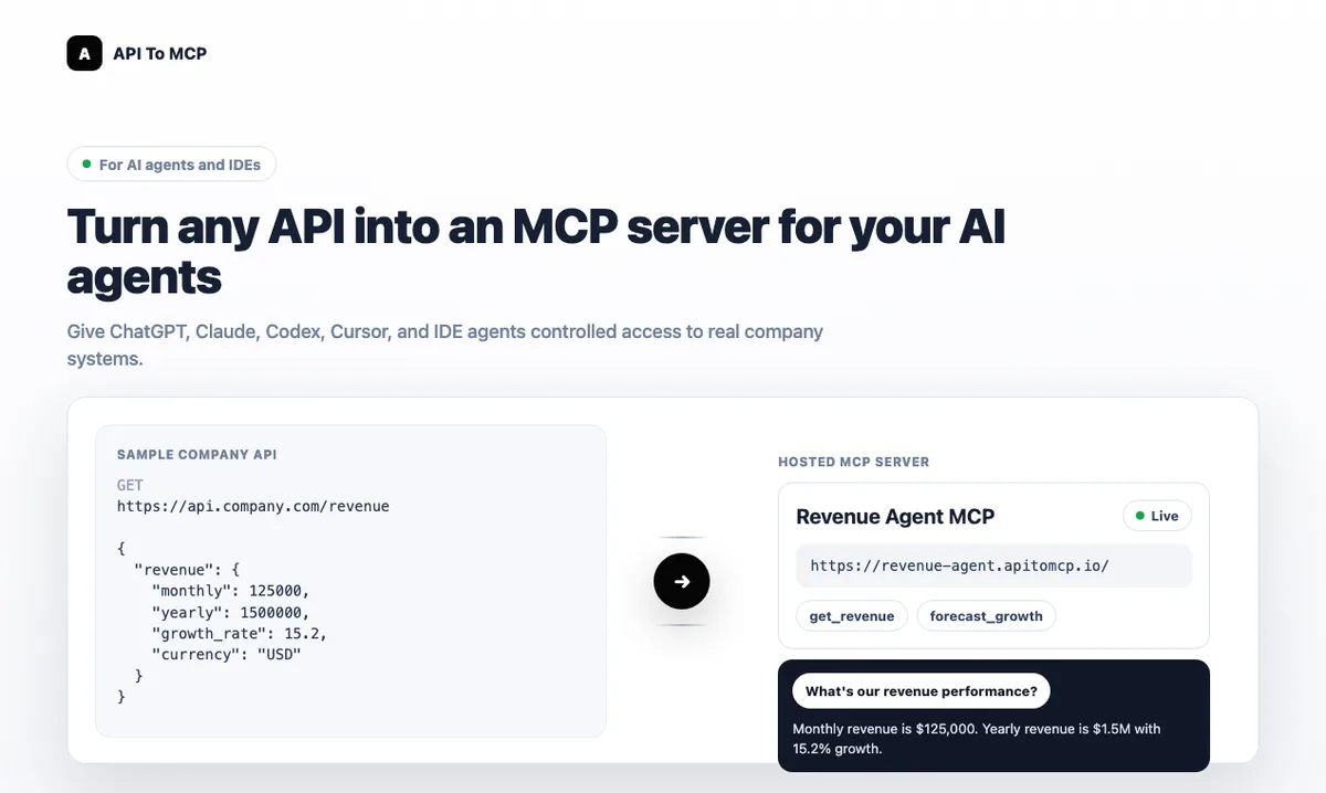 API to MCP — captura 1