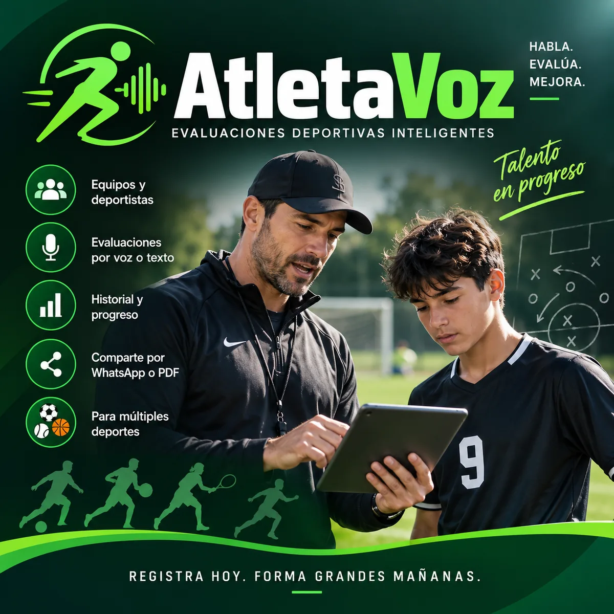 AtletaVoz: Convierte tu voz en evaluaciones deportivas profesionales