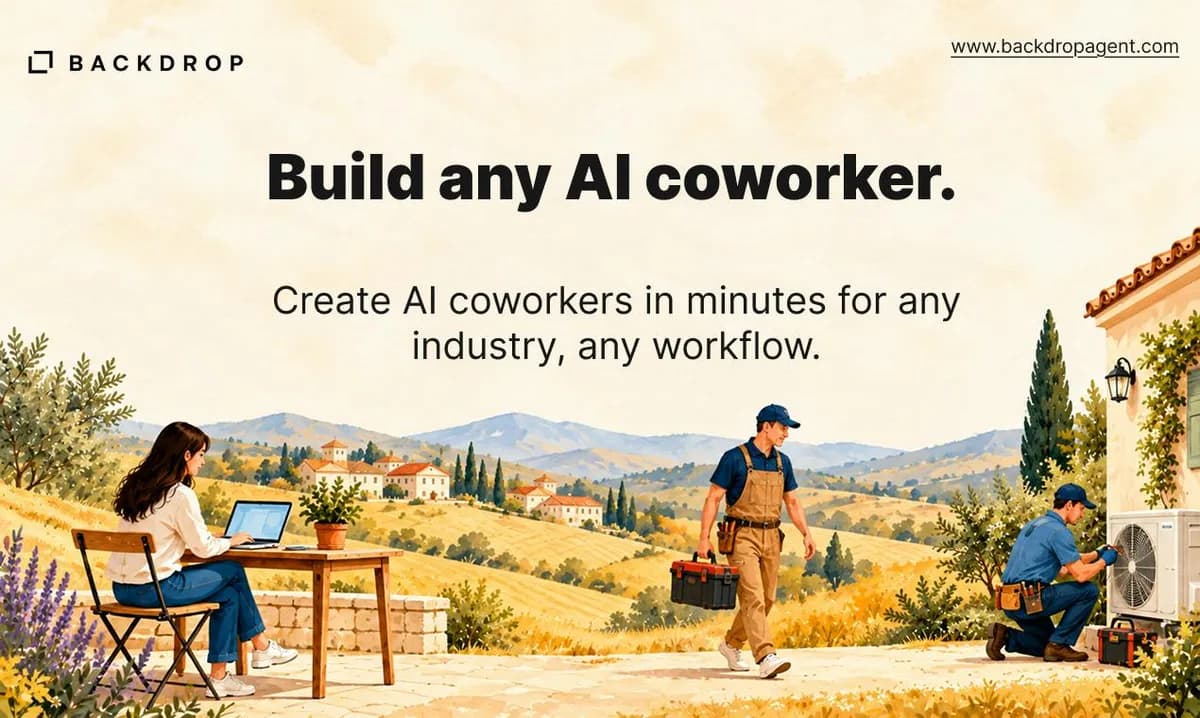 Backdrop: Crea compañeros de trabajo con IA para cualquier flujo de trabajo e industria