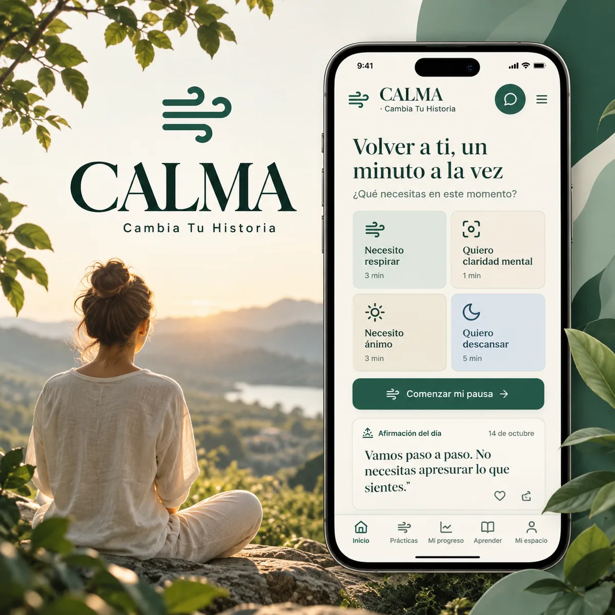 CALMA: Aprende técnicas de respiración prácticas para reducir ansiedad