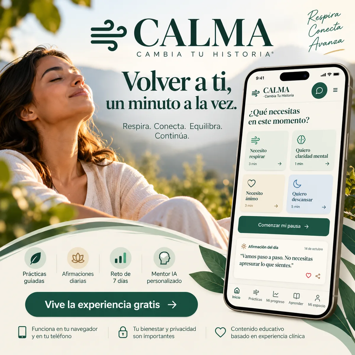 Captura de pantalla de CALMA (2 de 2)