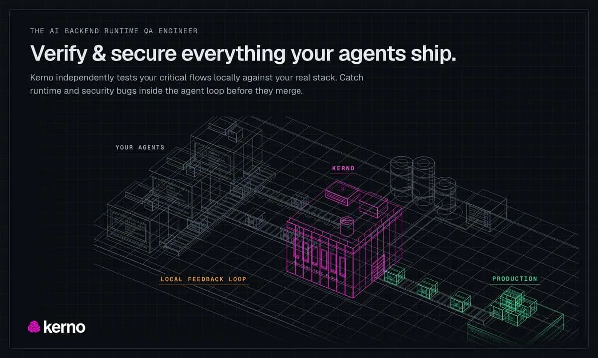 Kerno 1.0: Tu ingeniero QA de backend potenciado por IA que aprende de tu código