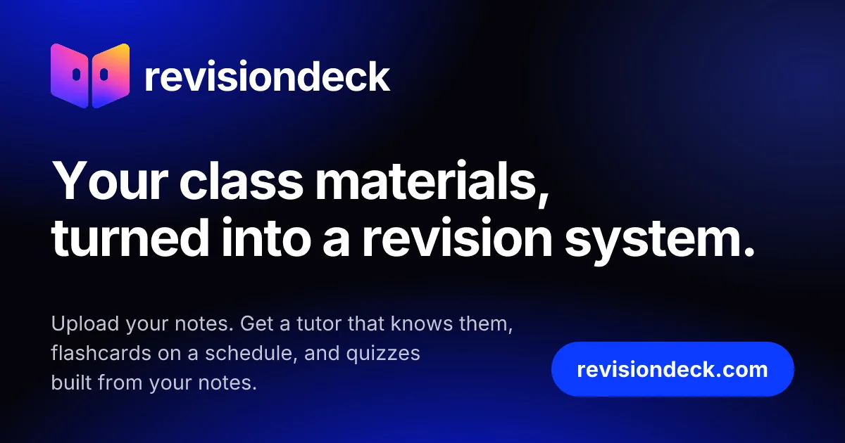 Revisiondeck: Your study, but better