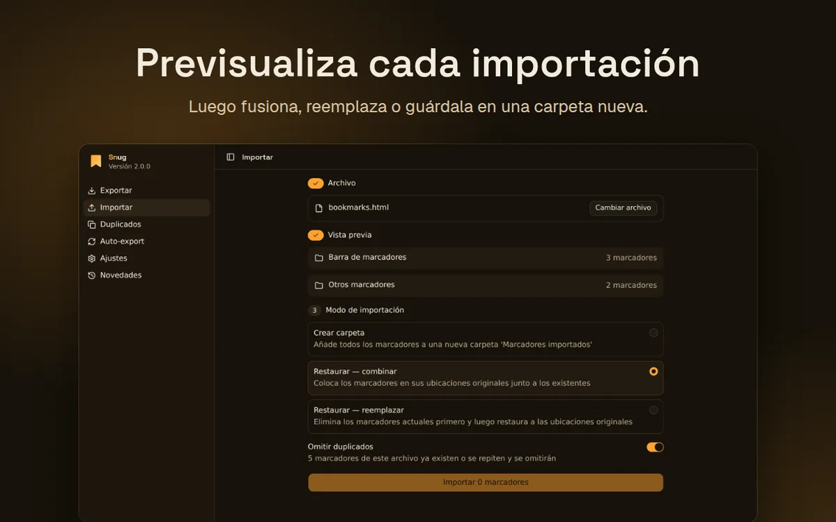 Captura de pantalla de Snug (2 de 3)