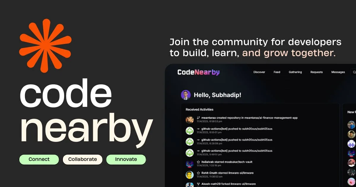 CodeNearby 2.0 — captura 1