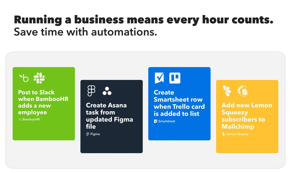 New small business tools by IFTTT — captura 2