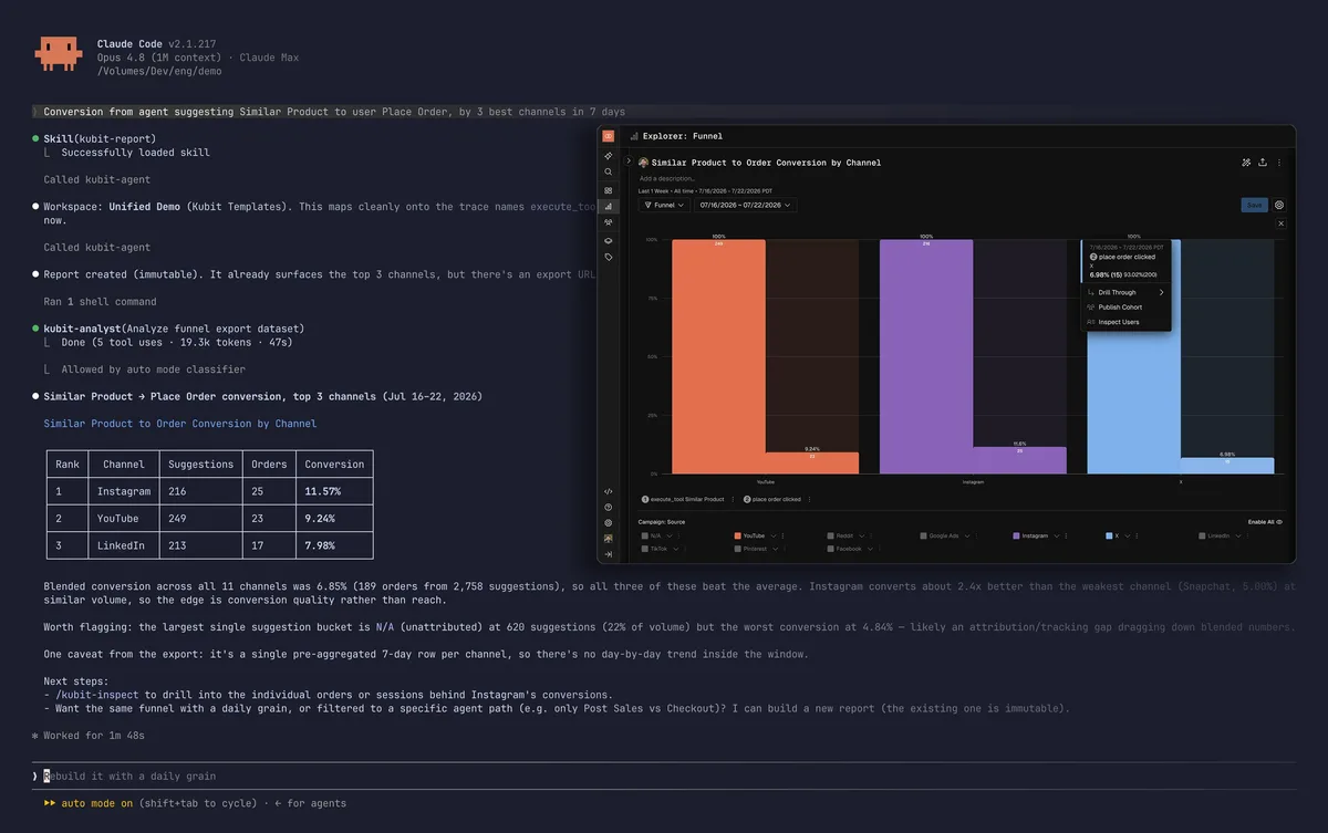 Product Analytics for Agents and Users — captura 1